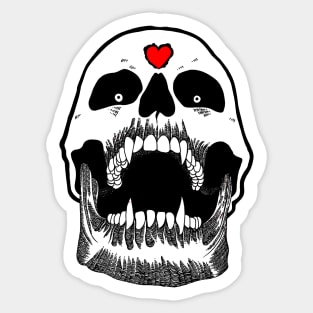 Vampiric Skull Sticker